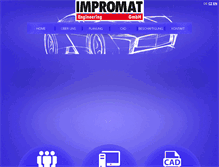 Tablet Screenshot of impromat-engineering.com